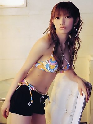 Stacked asian idol with milky white skin and big round boobs